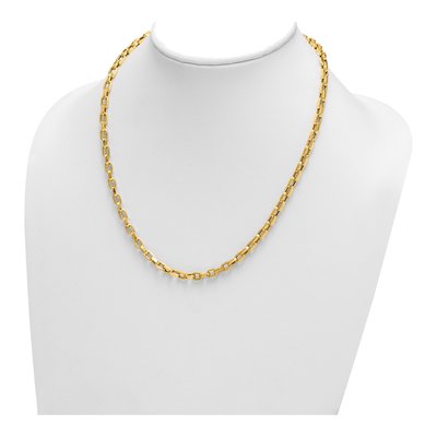14K Yellow Gold 4.6mm Hollow Cable Chain – view 4