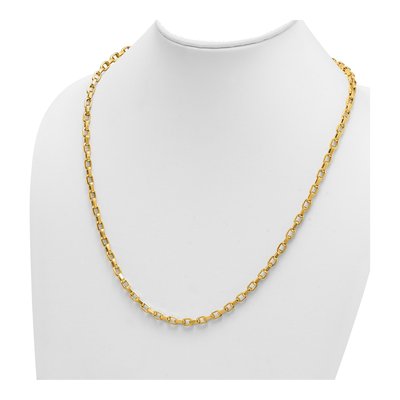 14K Yellow Gold 4.6mm Hollow Cable Chain – view 4