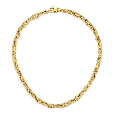 14K Yellow Gold 7.2mm Anchor Chain – view 5