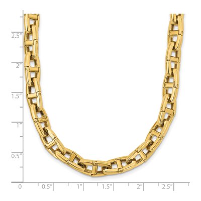 14K Yellow Gold 7.2mm Anchor Chain – view 6