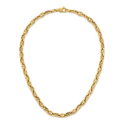14K Yellow Gold 7.2mm Anchor Chain – view 6
