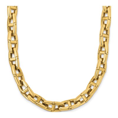 14K Yellow Gold 7.2mm Anchor Chain