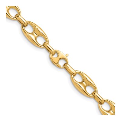 14K Yellow Gold 10mm Anchor Chain – view 5