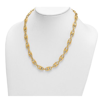 14K Yellow Gold 10mm Anchor Chain – view 4