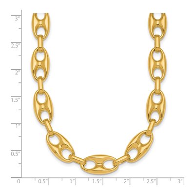 14K Yellow Gold 10mm Anchor Chain – view 7