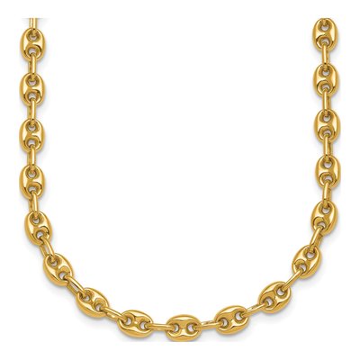 14K Yellow Gold 5.2mm Hollow Anchor Chain