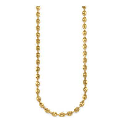 14K Yellow Gold 5.2mm Hollow Anchor Chain – view 3