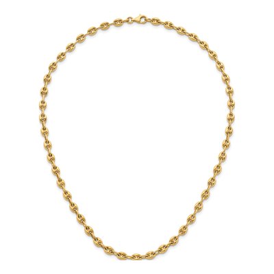 14K Yellow Gold 5.2mm Hollow Anchor Chain – view 6