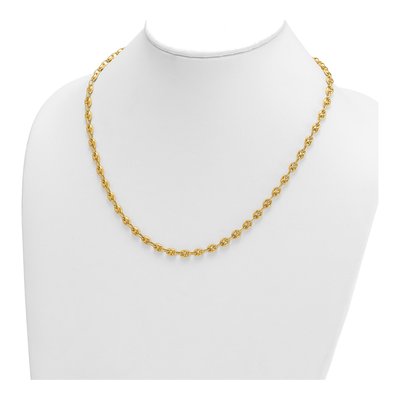 14K Yellow Gold 5.2mm Hollow Anchor Chain – view 4
