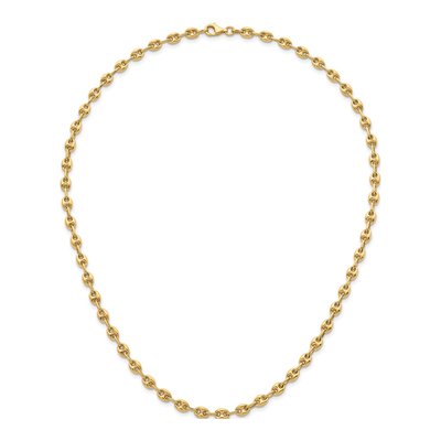 14K Yellow Gold 5.2mm Hollow Anchor Chain – view 6