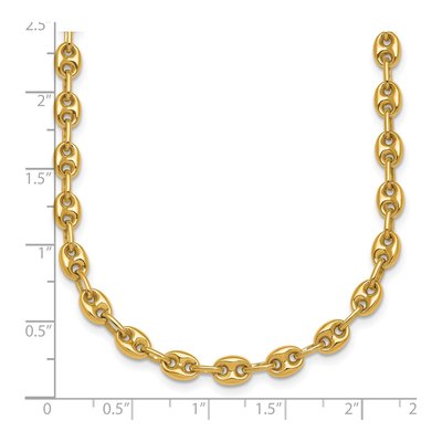14K Yellow Gold 5.2mm Hollow Anchor Chain – view 7