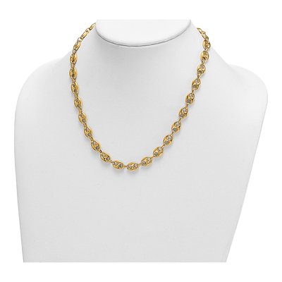 14K Yellow Gold 8.4mm Hollow Anchor Chain – view 5