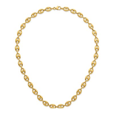 14K Yellow Gold 8.4mm Hollow Anchor Chain – view 6