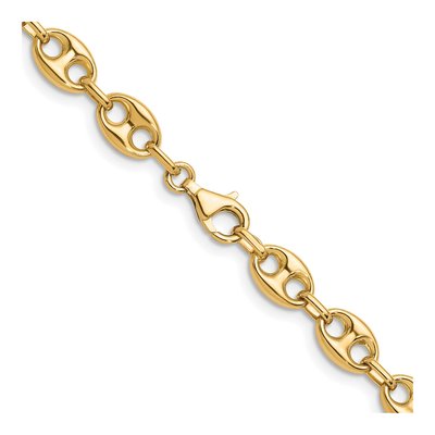 14K Yellow Gold 8.4mm Hollow Anchor Chain – view 4