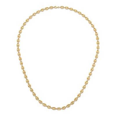 14K Yellow Gold 8.4mm Hollow Anchor Chain – view 6