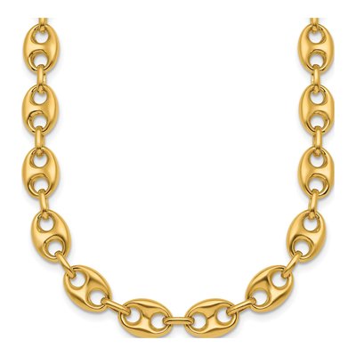 14K Yellow Gold 8.4mm Hollow Anchor Chain