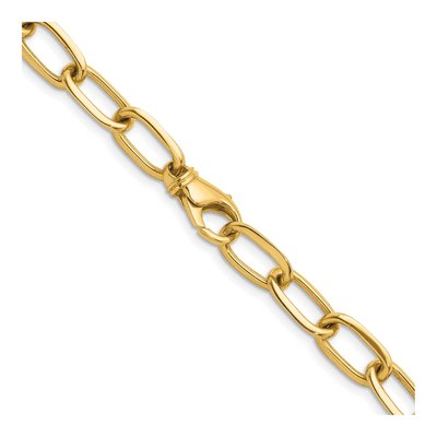 14K Yellow Gold 8.5mm Oval Open Link Chain – view 5