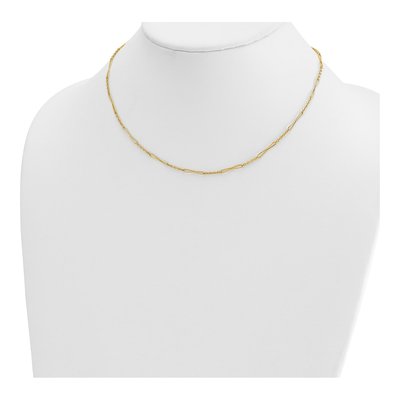 14K Yellow Gold 2.7mm Fancy Link Chain – view 4