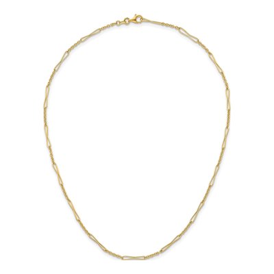 14K Yellow Gold 2.7mm Fancy Link Chain – view 6
