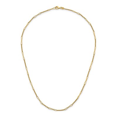 14K Yellow Gold 2.7mm Fancy Link Chain – view 6