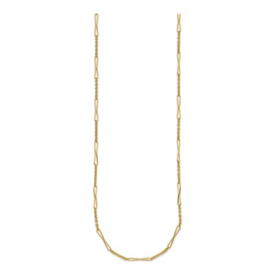 14K Yellow Gold 2.7mm Fancy Link Chain – view 3