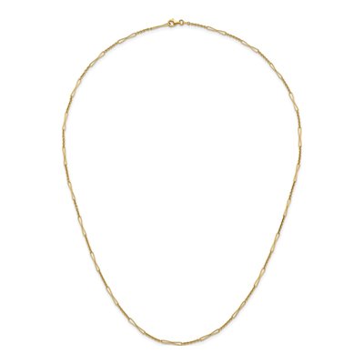 14K Yellow Gold 2.7mm Fancy Link Chain – view 6