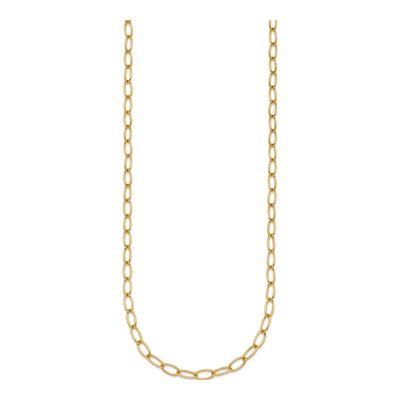 14K Yellow Gold 4.5mm Oval 18-Inch Open Link Chain – view 3