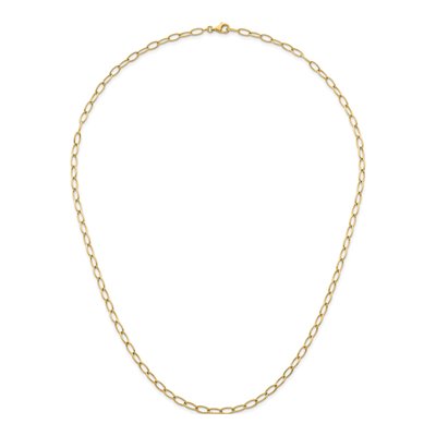 14K Yellow Gold 4.5mm Oval Open Link Chain – view 6