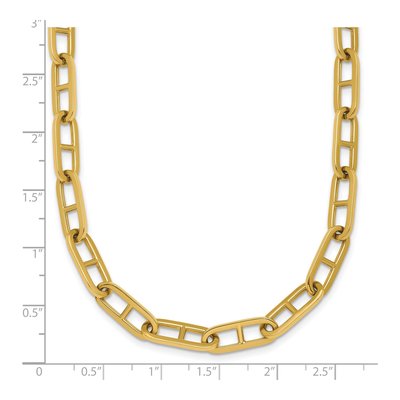 14K Yellow Gold 6.85mm Hollow Anchor Chain – view 5