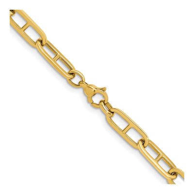 14K Yellow Gold 6.85mm Hollow Anchor Chain – view 3