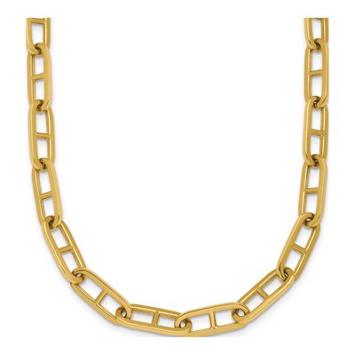 14K Yellow Gold 6.85mm Hollow Anchor Chain