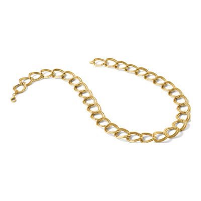 14K Yellow Gold 16mm Hollow Double Open Link Chain – view 7