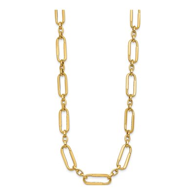 14K Yellow Gold Fancy Link Necklace – view 3