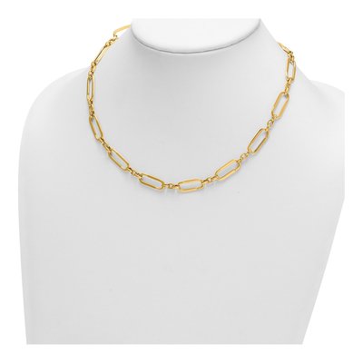 14K Yellow Gold Fancy Link Necklace – view 4