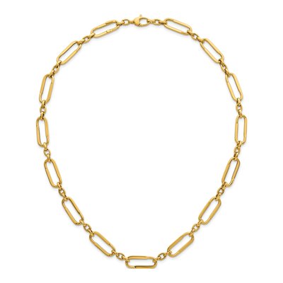 14K Yellow Gold Fancy Link Necklace – view 5