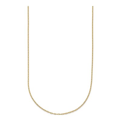 14K Yellow Gold 1mm Oval Cable Chain