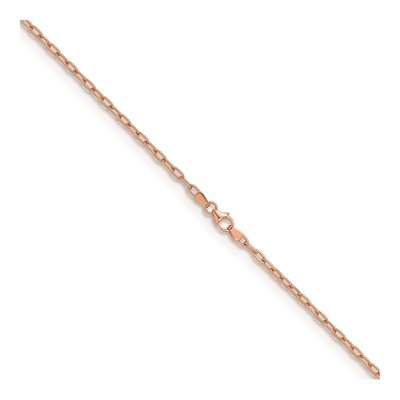 14K Rose Gold 2.9mm Oval Cable Chain – view 3