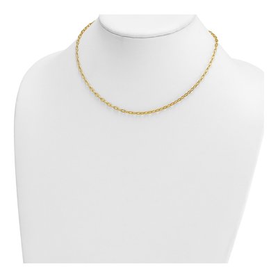 14K Yellow Gold 2.9mm Oval Cable Chain – view 5