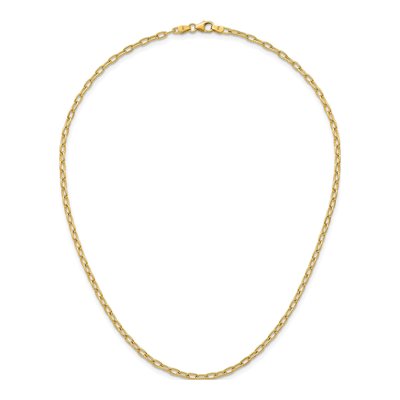 14K Yellow Gold 2.9mm Oval Cable Chain – view 6