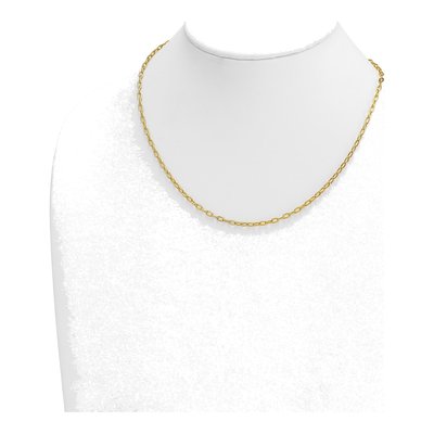 14K Yellow Gold 2.9mm Oval Cable Chain – view 5