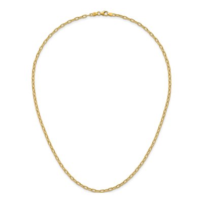 14K Yellow Gold 2.9mm Oval Cable Chain – view 6