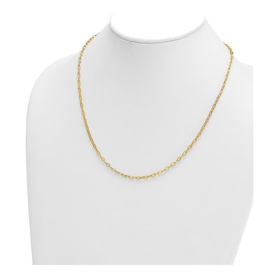14K Yellow Gold 2.9mm Oval Cable Chain – view 5