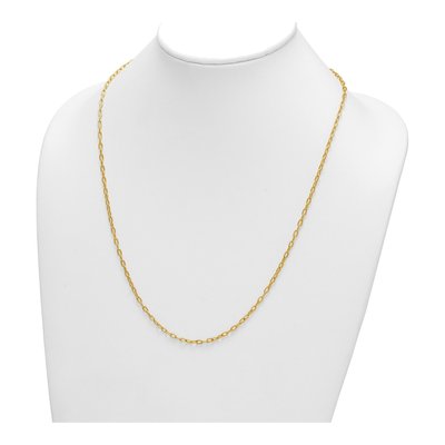 14K Yellow Gold 2.9mm Oval Cable Chain – view 5