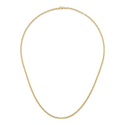 14K Yellow Gold 2.9mm Oval Cable Chain – view 6