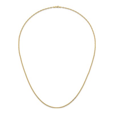 14K Yellow Gold 2.9mm Oval Cable Chain – view 6