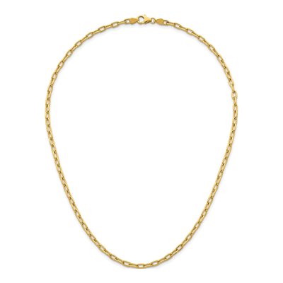 14K Yellow Gold 3.6mm Oval Cable Chain – view 6