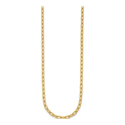 14K Yellow Gold 3.6mm Oval Cable Chain – view 3
