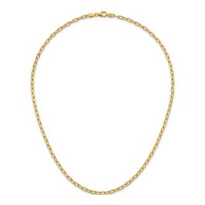 14K Yellow Gold 3.6mm Oval Cable Chain – view 6