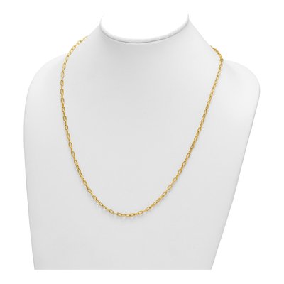 14K Yellow Gold 3.6mm Oval Cable Chain – view 5