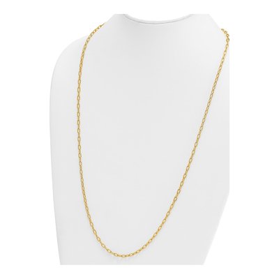 14K Yellow Gold 3.6mm Oval Cable Chain – view 5